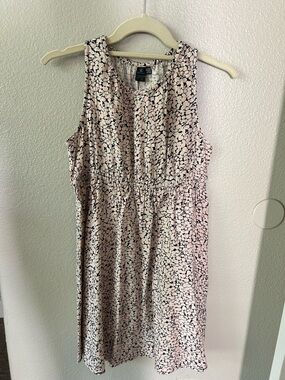 Volcom Pink and Black Sleeveless Midi Dress